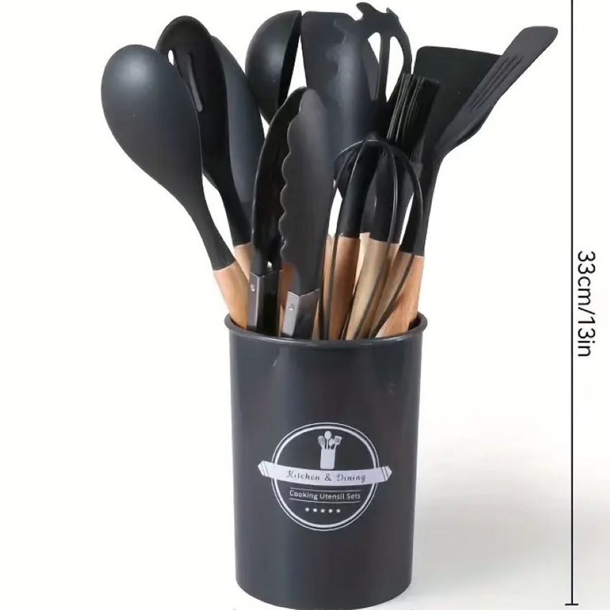 ZHOPI CO - Set Utensilios Cocina Silicona 12 Pz Resistentes Al Calor