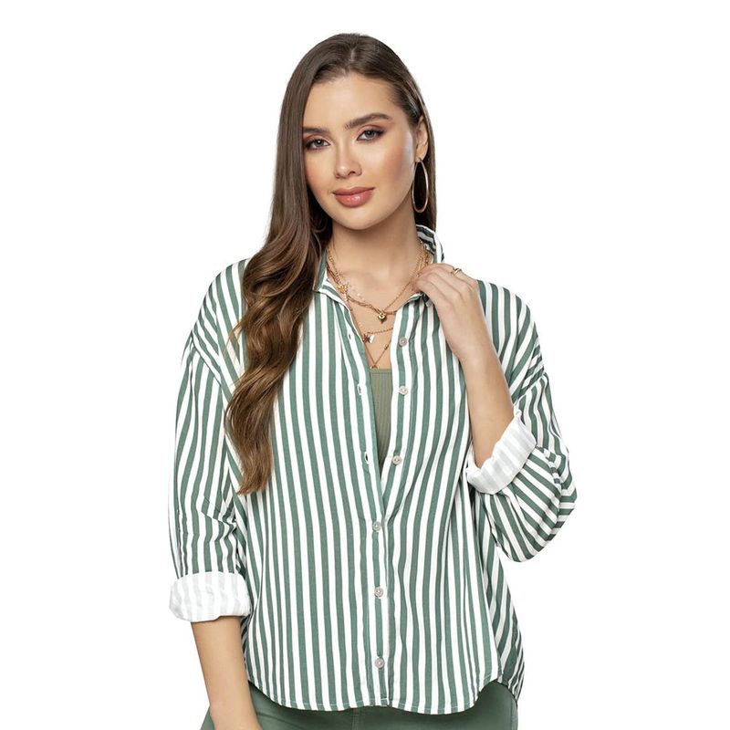 MARKETING PERSONAL - Camisa Mujer Estampado Mp 8368