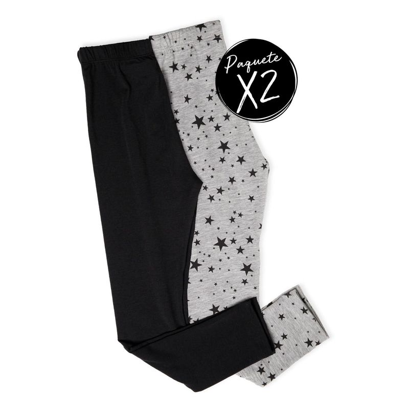 MARKETING PERSONAL - Legging Paq X2 Infantil Femenino Bicolor Mp 77952