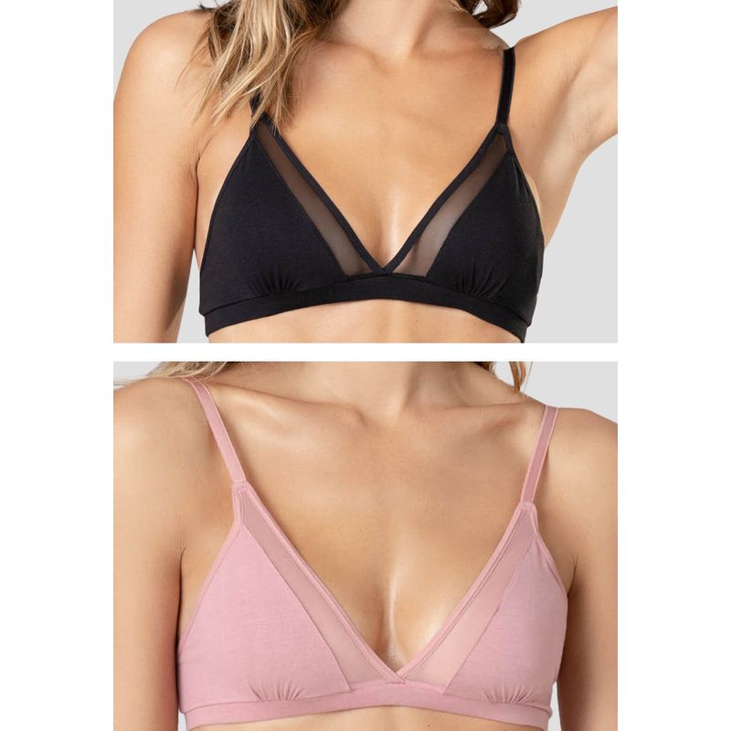 FORMAS INTIMAS - Top Paq X2 Mujer Multicolor Fi 6432