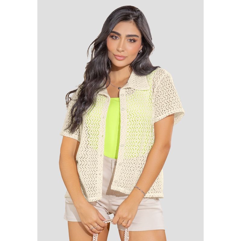 MARKETING PERSONAL - Camisa Mujer Crema Mp 108125