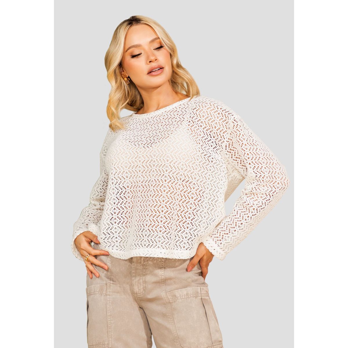 MARKETING PERSONAL - Blusa Mujer Crudo Mp 108360