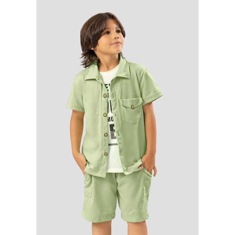 MARKETING PERSONAL - Conjunto Infantil Femenino Verde Matcha Mp 108188