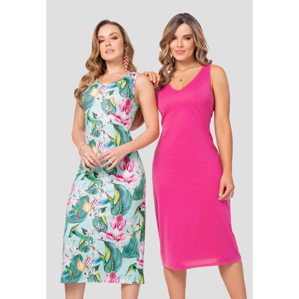 MARKETING PERSONAL - Vestido Paq X2 Mujer Estampado Mp 110197