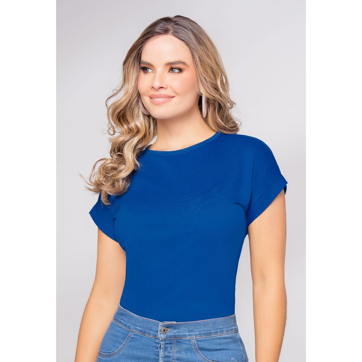 MARKETING PERSONAL - Camiseta Mujer Azul Electrico Mp 108355