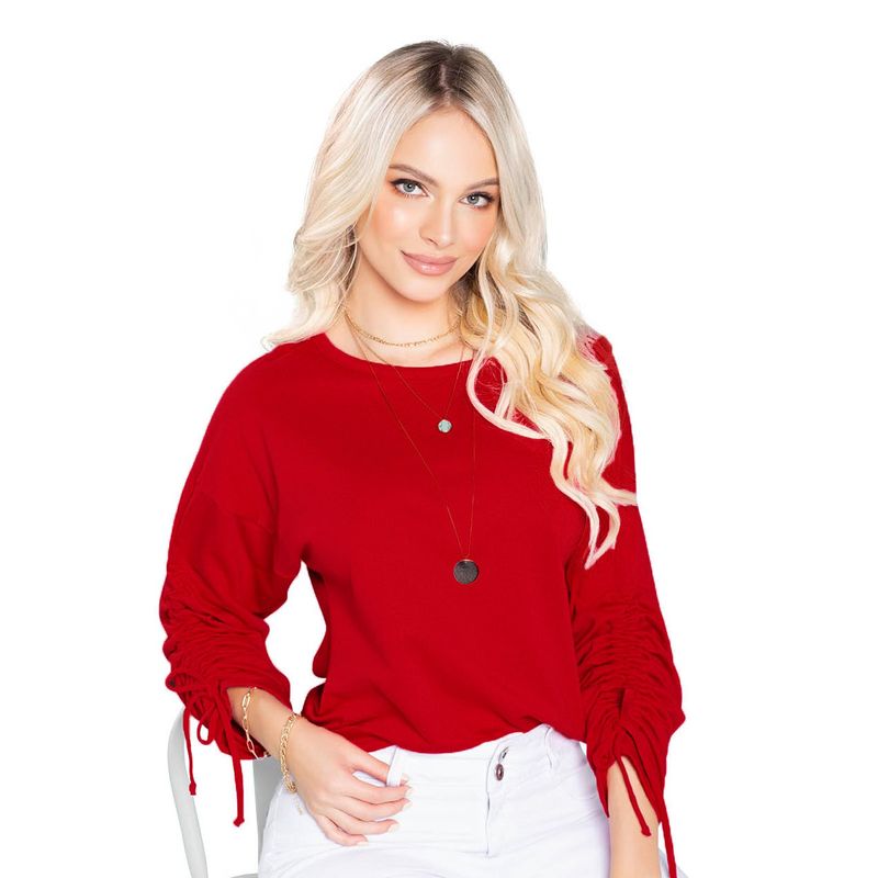 MARKETING PERSONAL - Buzo Mujer Rojo Mp 92972