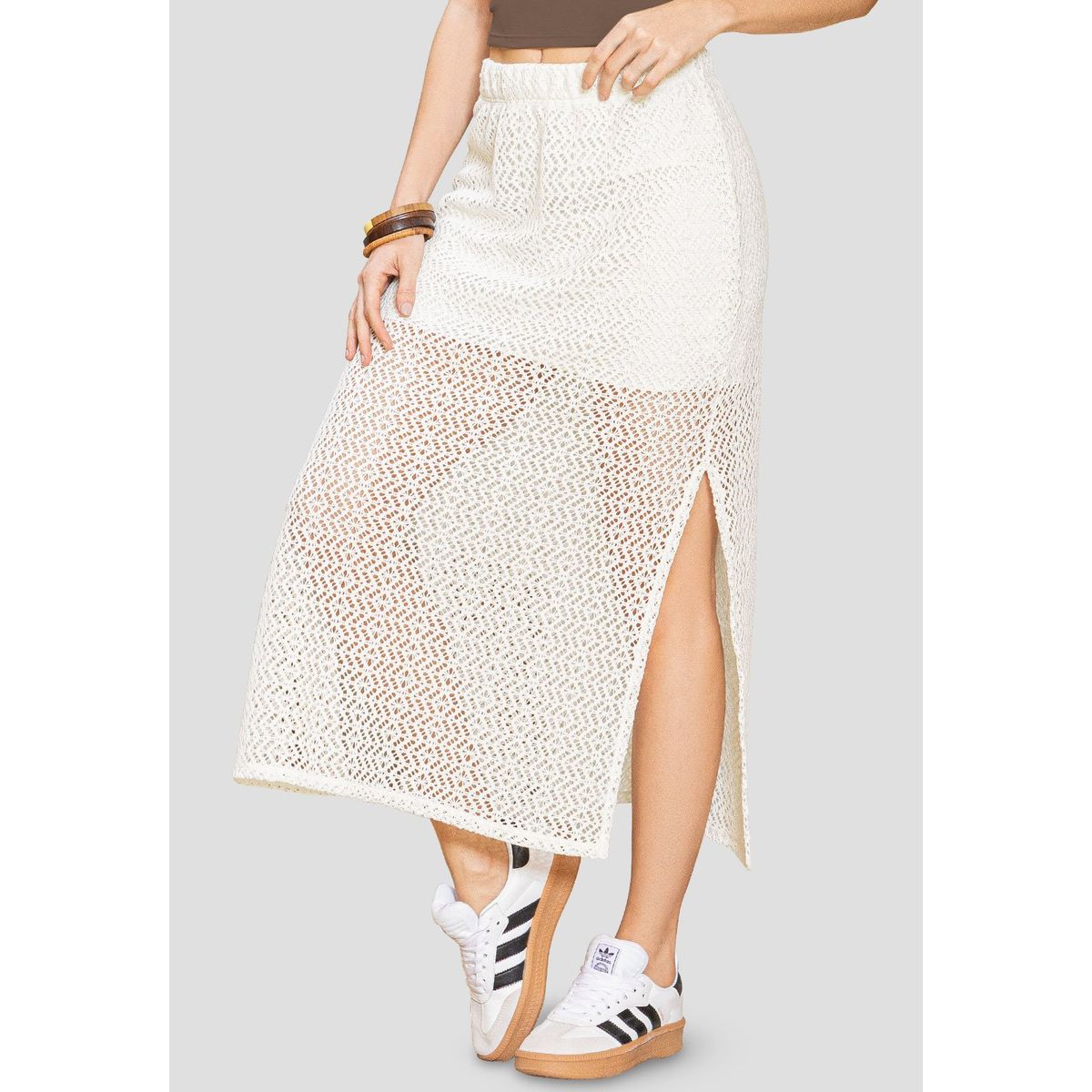 RUTTA - Falda Larga Mujer Crudo Rutta 110713