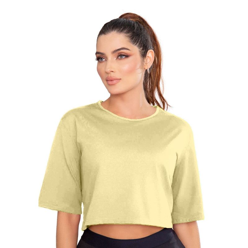 FORMAS INTIMAS - Camiseta Mujer Amarillo Fi 89861