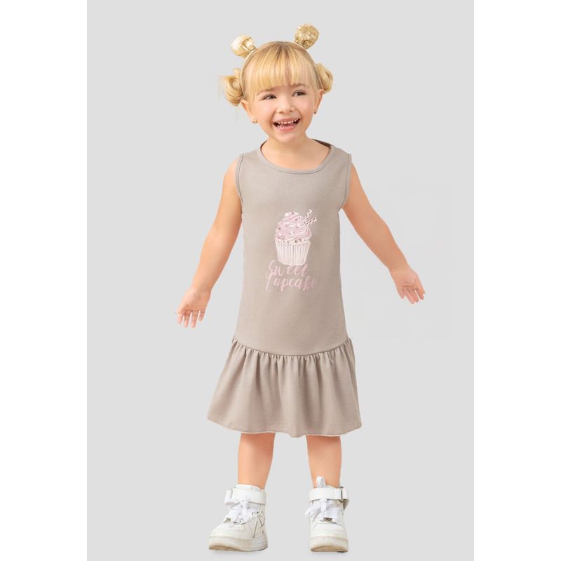 MARKETING PERSONAL - Vestido Infantil Femenino Mocca Mp 104104