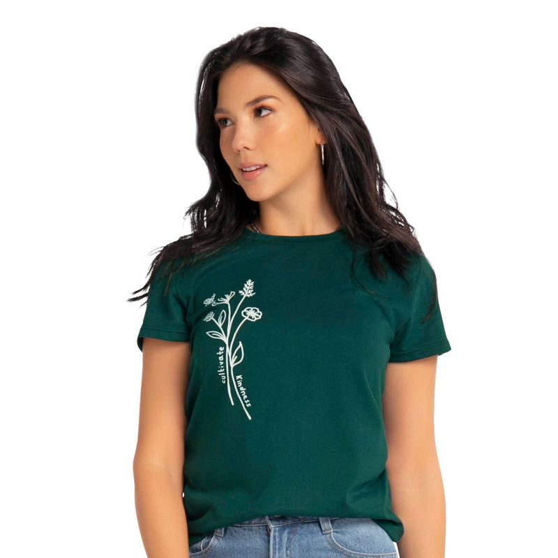 MARKETING PERSONAL - Camiseta Mujer Verde Mp 87102