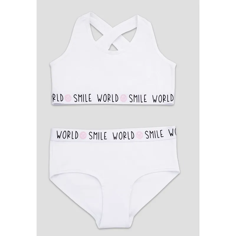 FORMAS INTIMAS - Conjunto Infantil Femenino Blanco Fi 106194