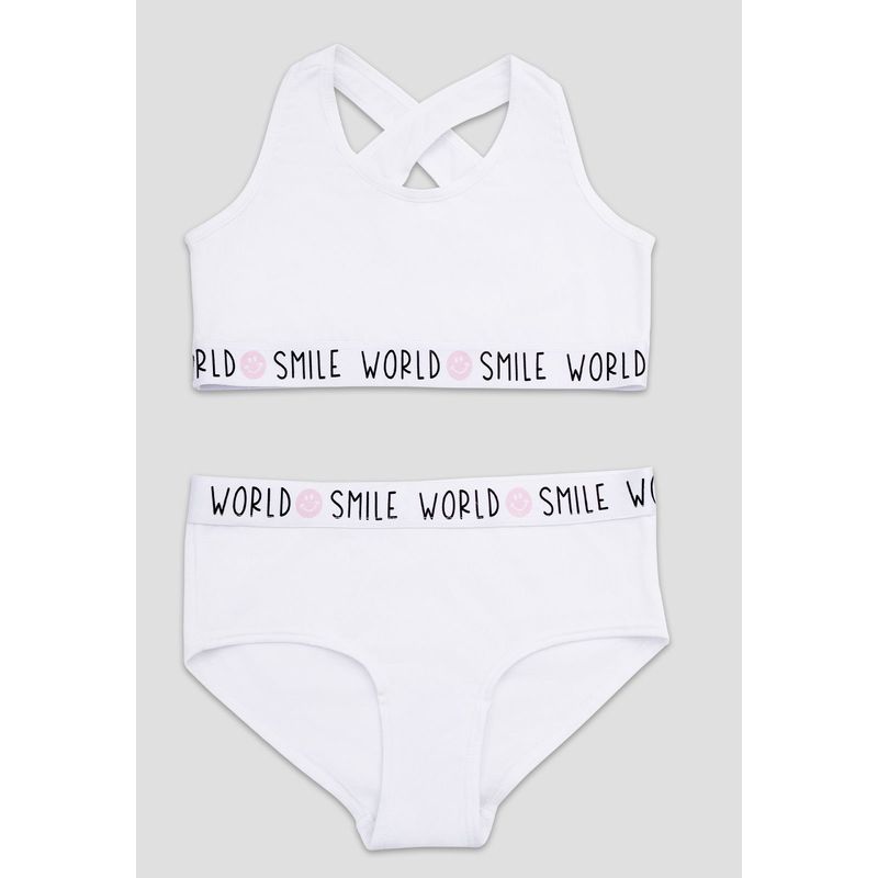 FORMAS INTIMAS - Conjunto Infantil Femenino Blanco Fi 106194