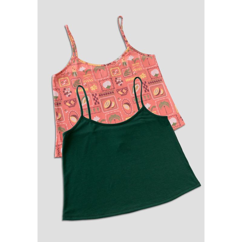 FORMAS INTIMAS - Camiseta Paq X2 Mujer Multicolor Fi 110068
