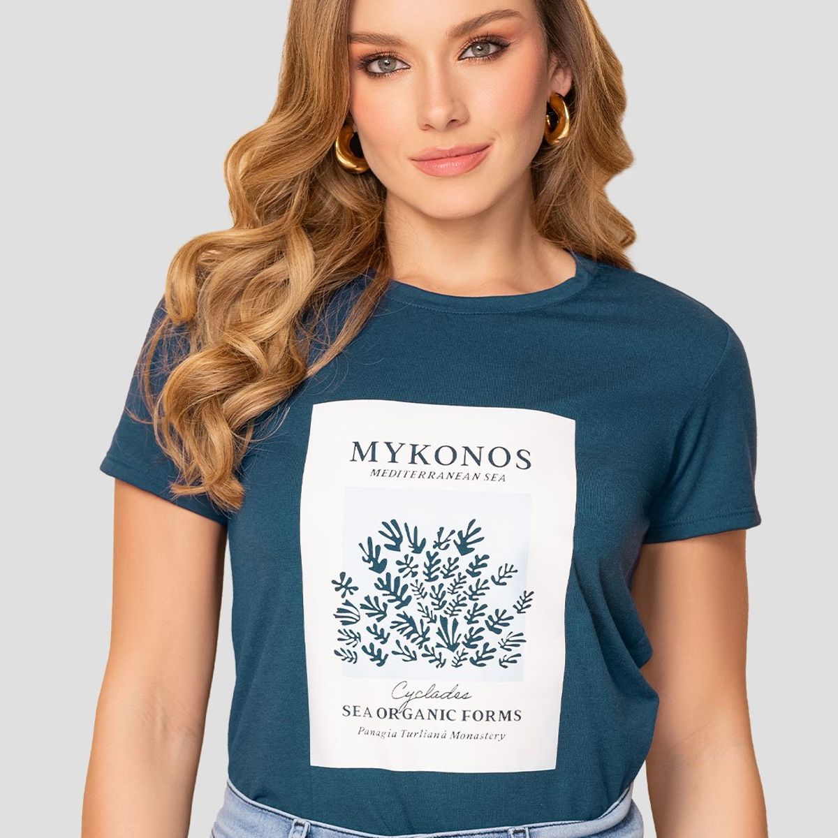 MARKETING PERSONAL - Camiseta Mujer Azul Profundo Mp 108317