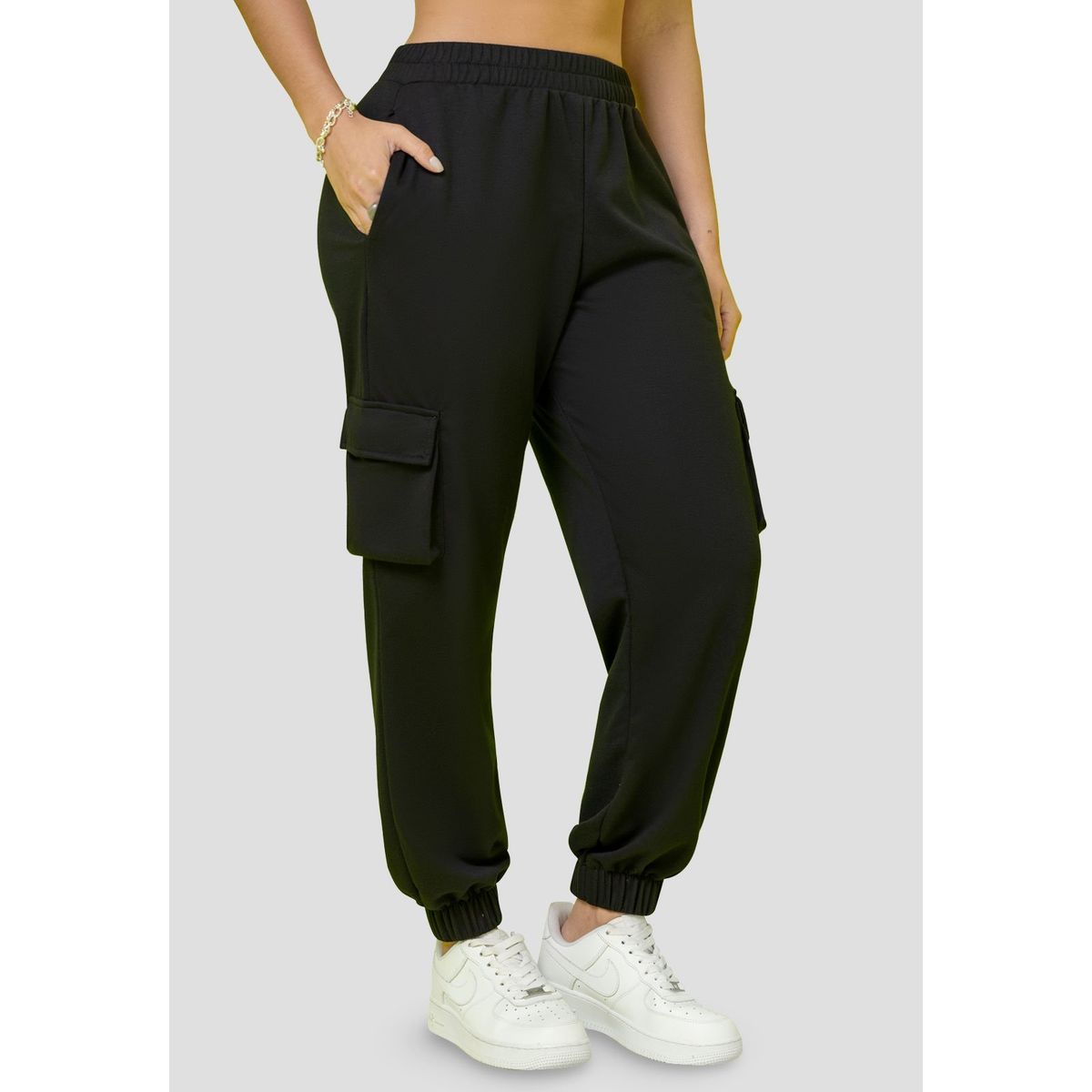 MARKETING PERSONAL - Jogger Mujer Negro Mp 108116
