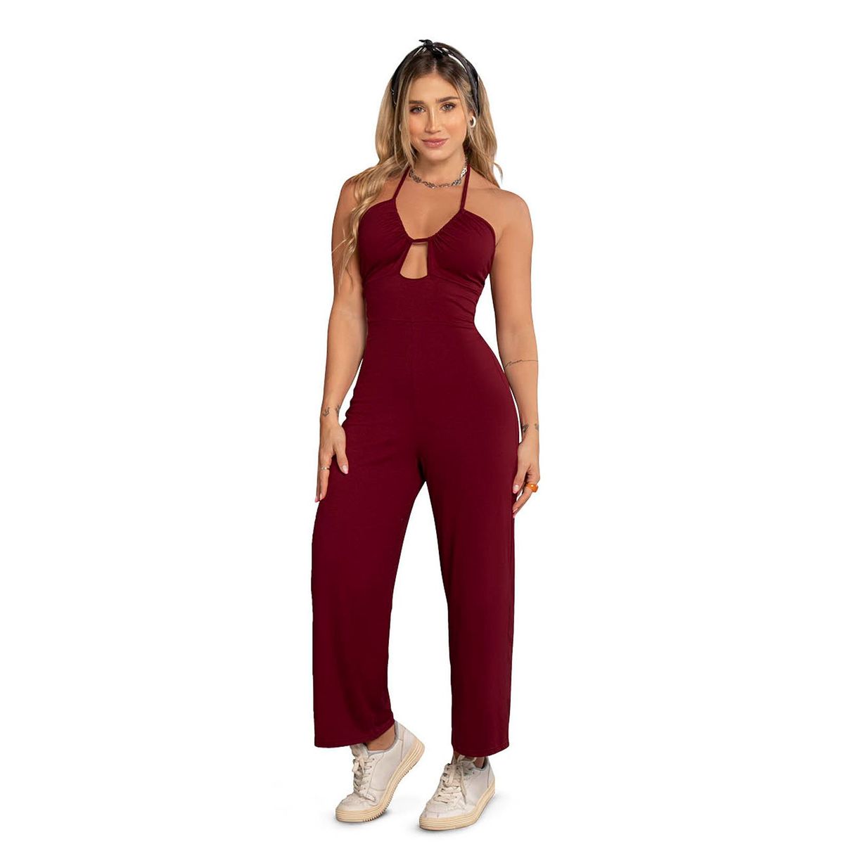 MARKETING PERSONAL - Enterizo Largo Mujer Vinotinto Mp 89572