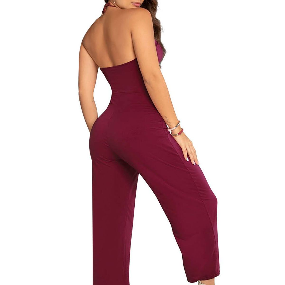 MARKETING PERSONAL - Enterizo Largo Mujer Vinotinto Mp 89572