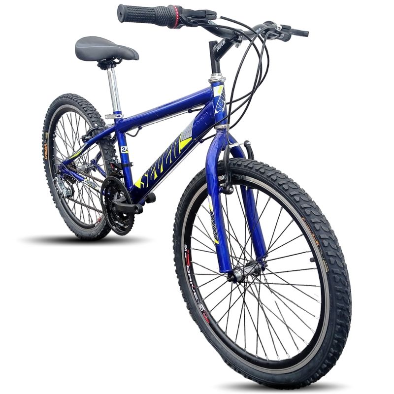 ATILA - Bicicleta Para Niño 24 Rines en Aluminio 18 Cambios Azul
