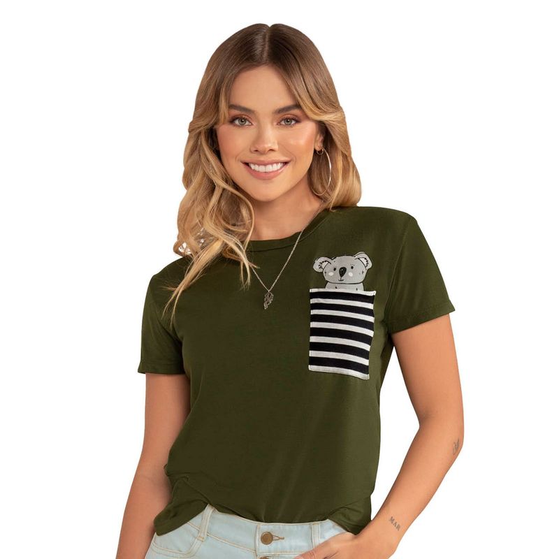 MARKETING PERSONAL - Camiseta Mujer Verde Mp 88081