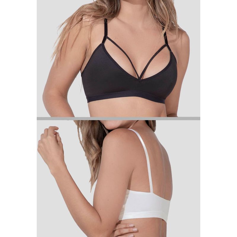 FORMAS INTIMAS - Top Paq X2 Mujer Multicolor Fi 8032