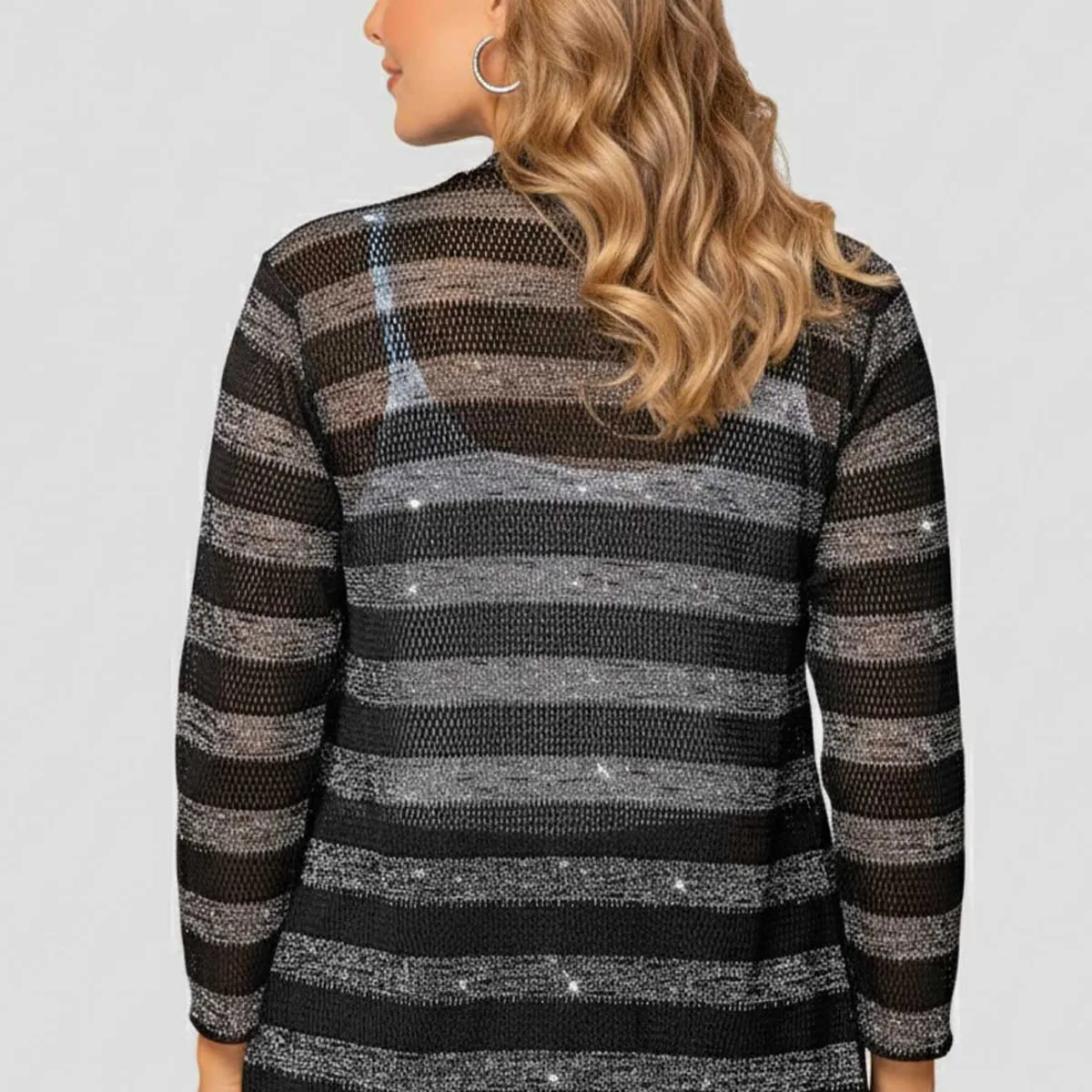 MARKETING PERSONAL - Cardigan Mujer Bicolor Mp 108298