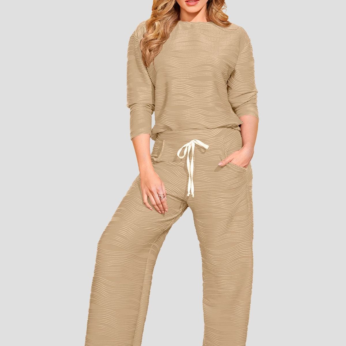 MARKETING PERSONAL - Conjunto Mujer Latte Mp 110241