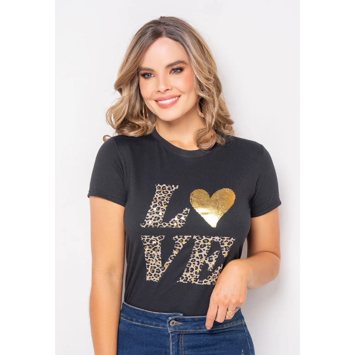 MARKETING PERSONAL - Camiseta Mujer Negro Mp 108348
