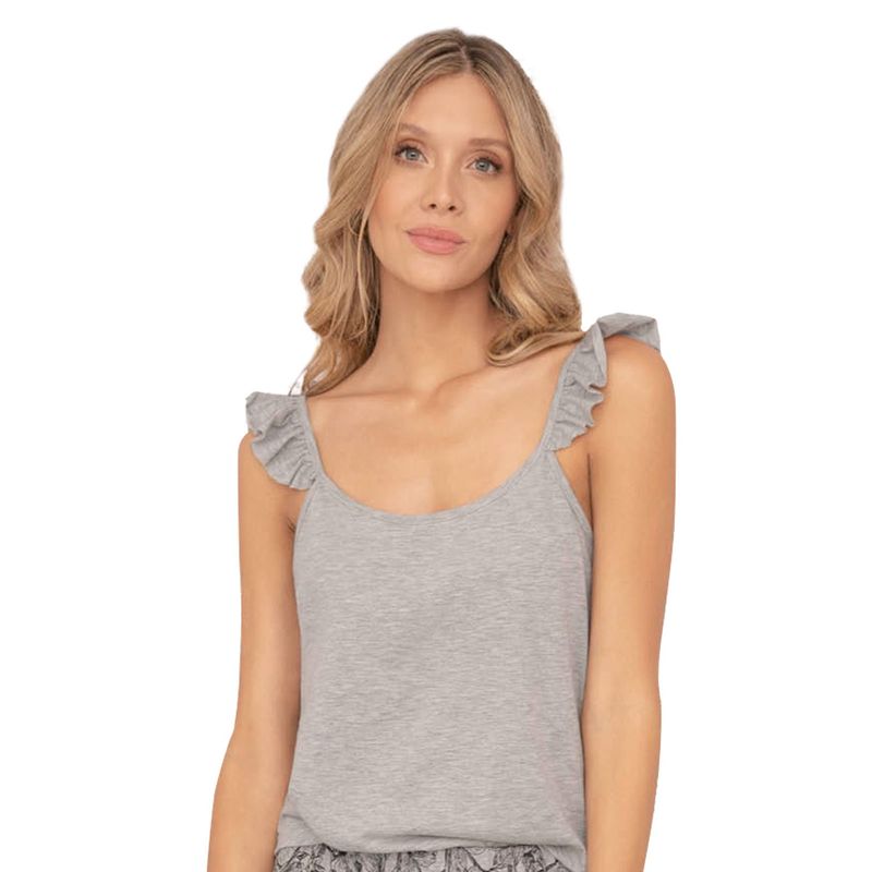FORMAS INTIMAS - Camiseta Mujer Gris Fi 91683