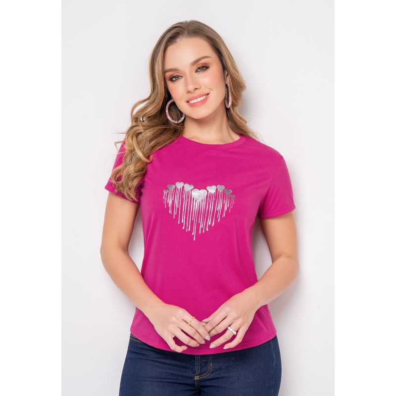 MARKETING PERSONAL - Camiseta Mujer Magenta Vivo Mp 108349