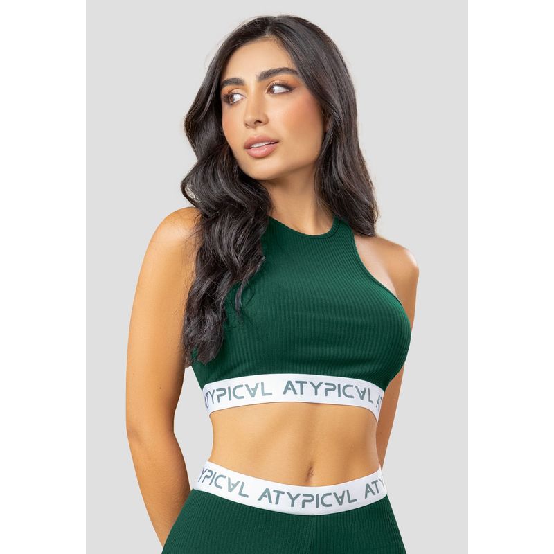 MARKETING PERSONAL - Crop Top Mujer Verde Pino Mp 108121