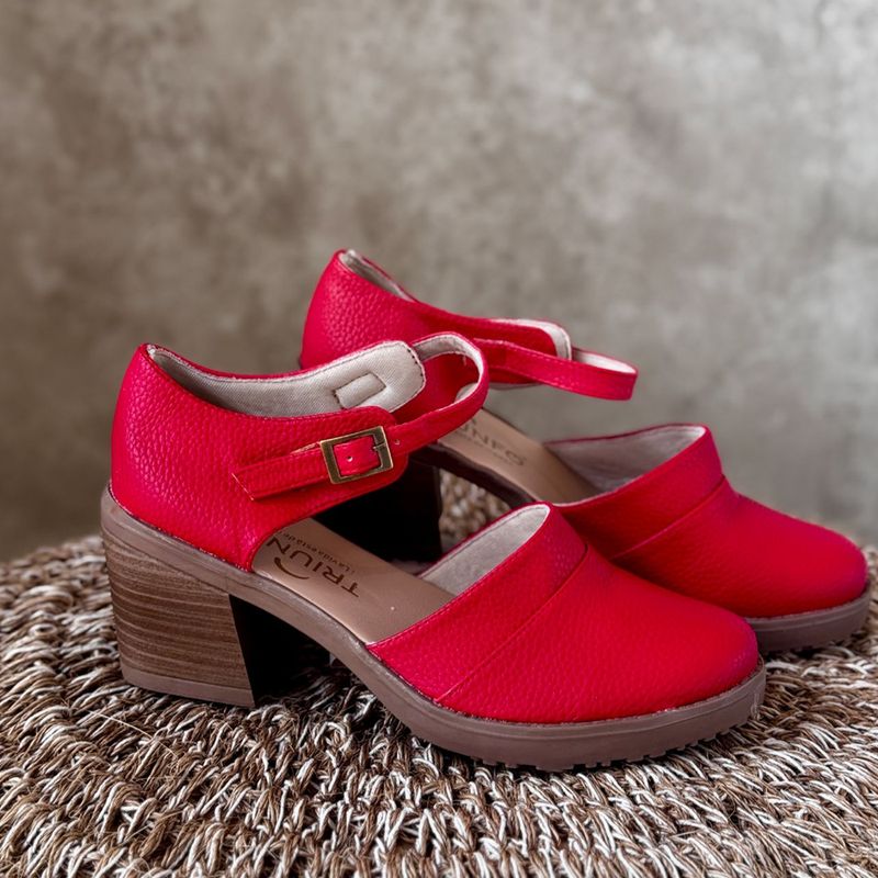 CALZADO TRIUNFO - Tacon Katerin -  Rojo - Calzado Triunfo