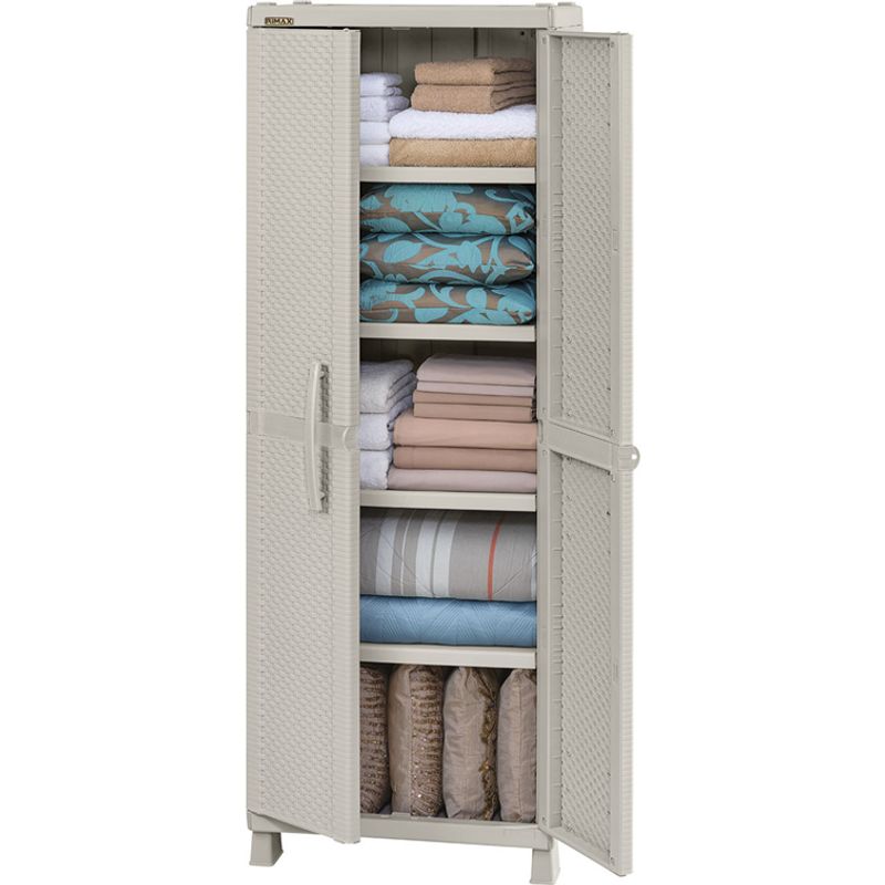 RIMAX - Armario Rattan Grande de Entre Paños Rimax Taupe
