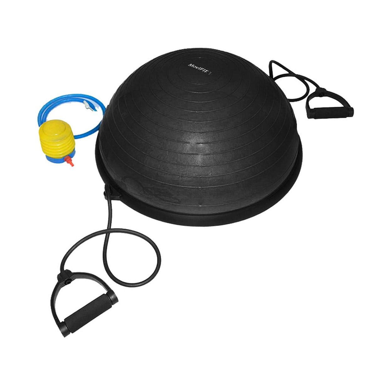 MOVIFIT - Bosú Balance Dome en Caucho con Bandas de Resistencia