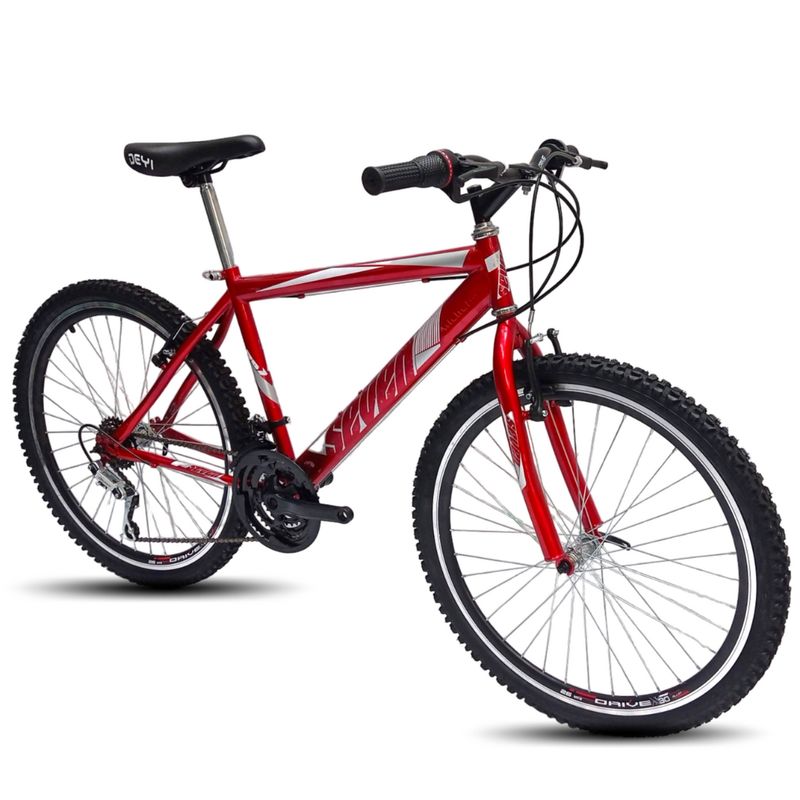 ATILA - Bicicleta Para Hombre 26 Rines en Aluminio 18 Cambios Rojo