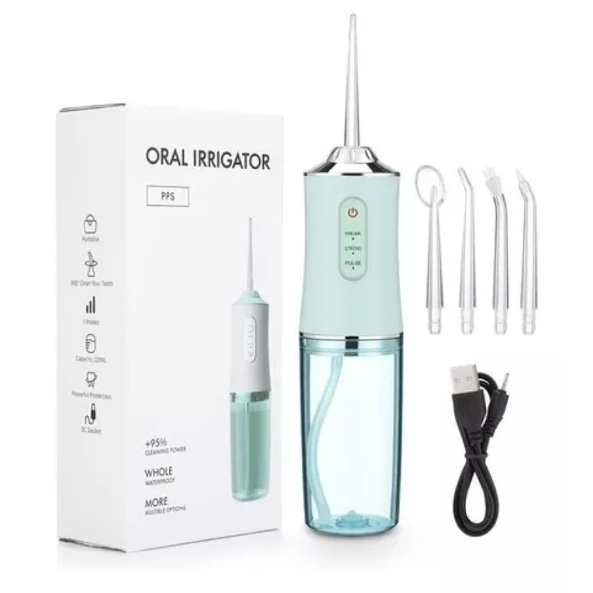 GENERICO - Irrigador Bucal Limpiador De Dientes Con Presión De Agua