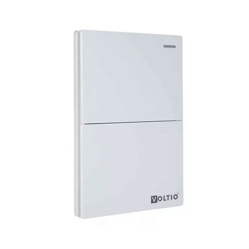 VOLT - Interruptor De Lujo Doble 10a 125v Linea Gemini Blanco