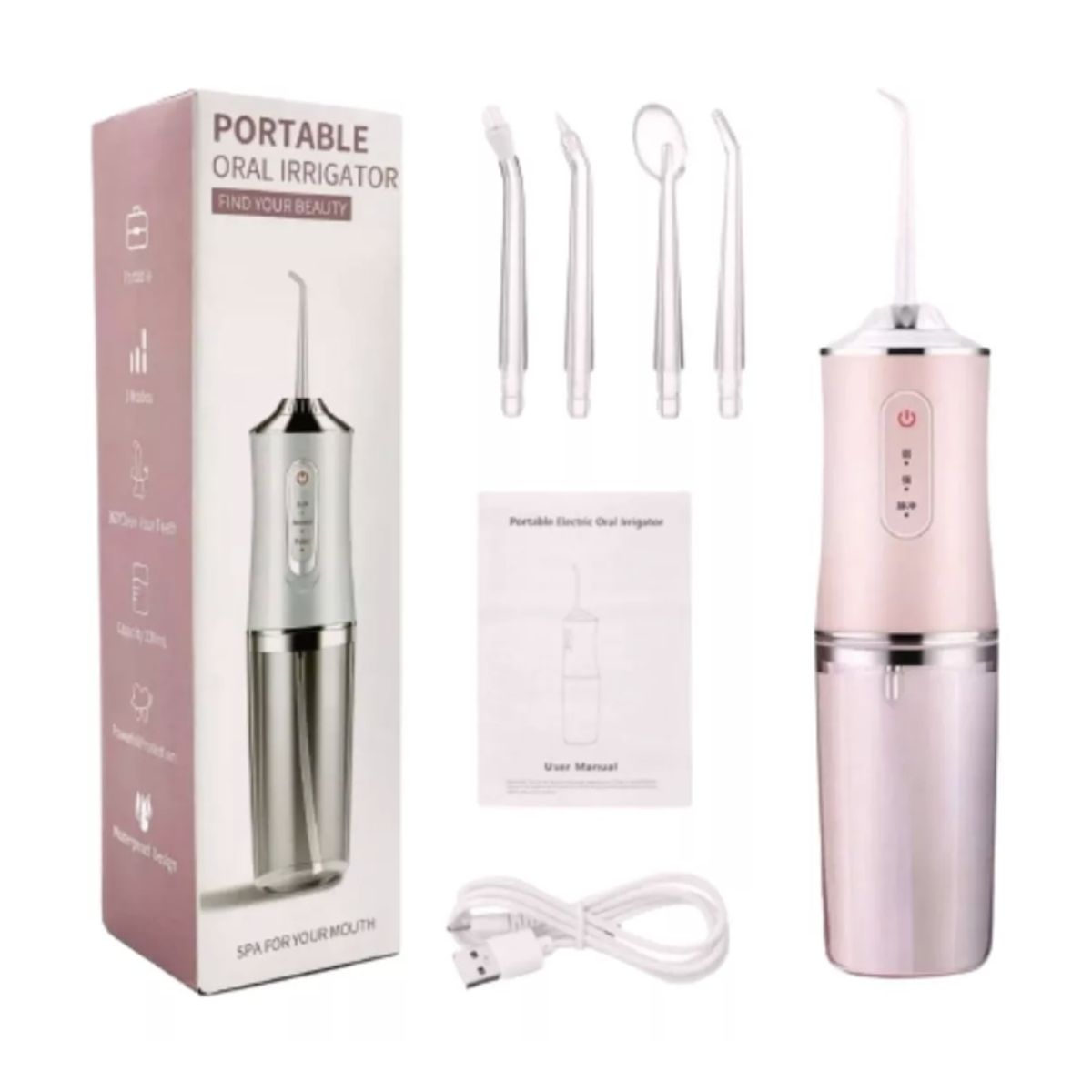 GENERICO - Irrigador Bucal Limpiador De Dientes Con Presión De Agua