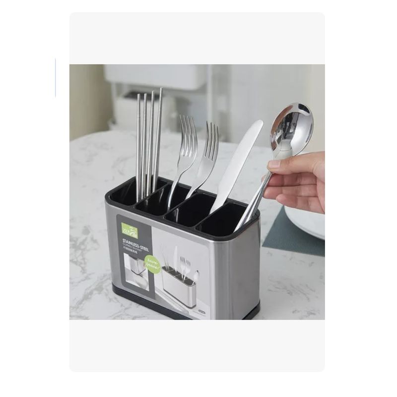 GENERICO - Escurridor De Cubiertos Utensilios Cocina Acero Inoxidable