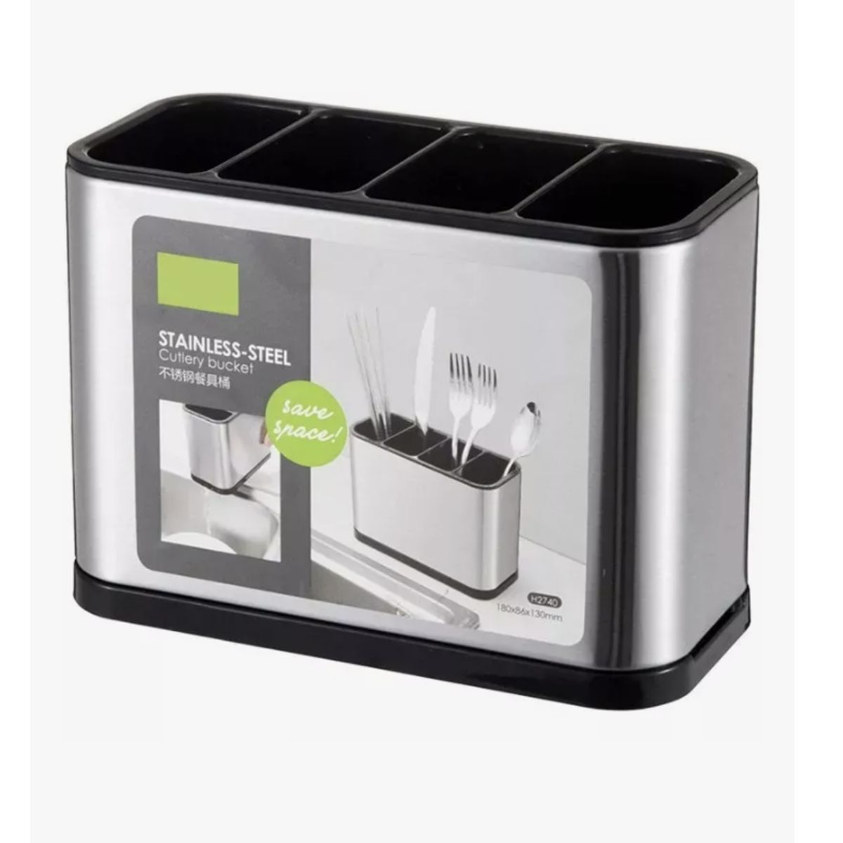 GENERICO - Escurridor De Cubiertos Utensilios Cocina Acero Inoxidable