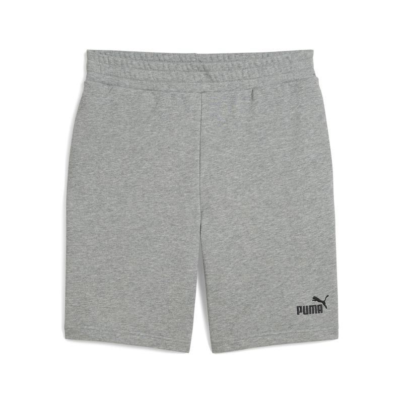 PUMA - Short Deportivo Marca Puma Logo Slim Original Gris Hombre