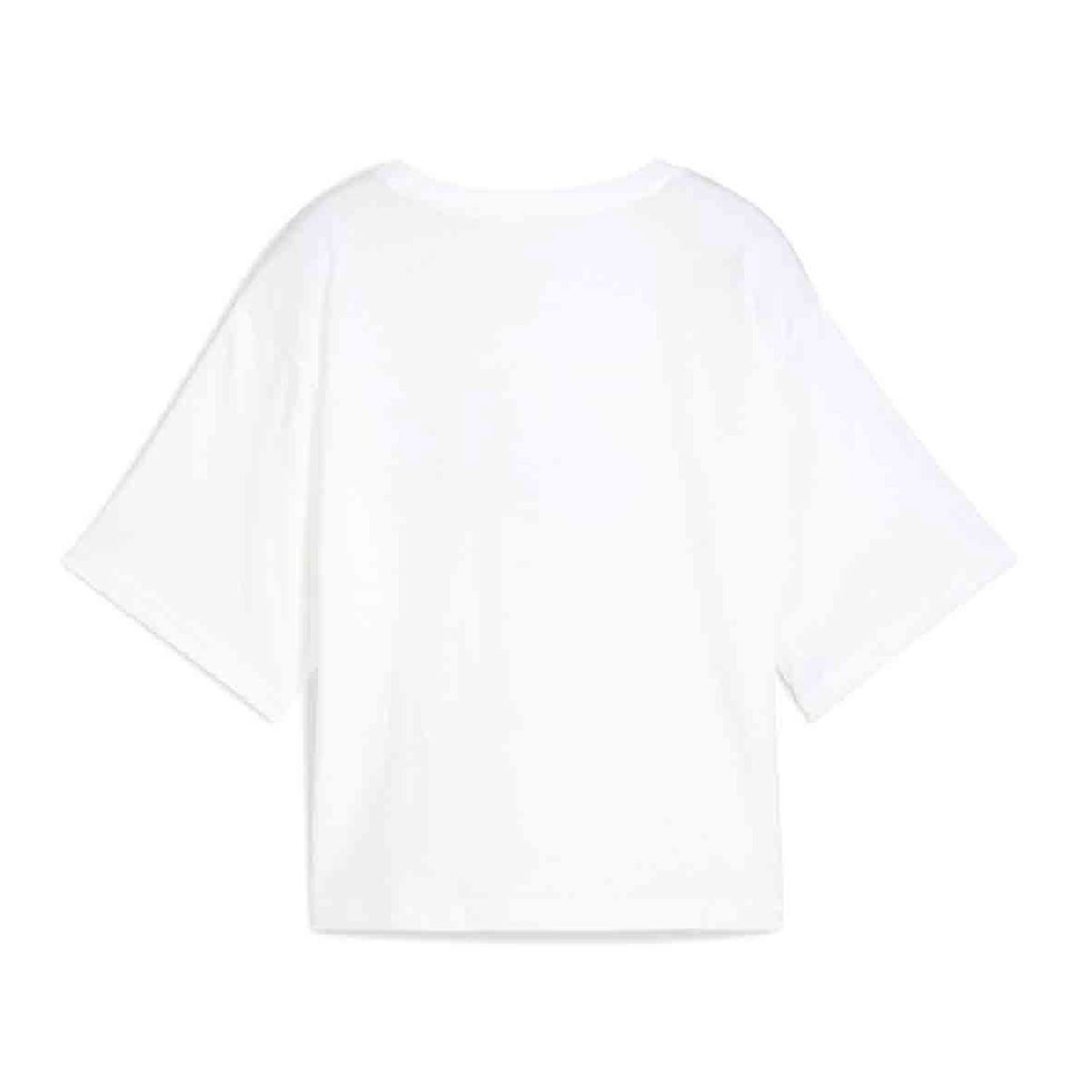 PUMA - Tshirt Camisa Marca Puma Cropped W Original Blanco Mujer