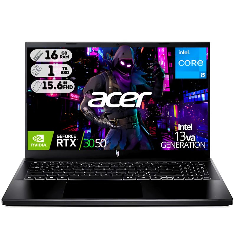 ACER - PORTATIL NITRO INTEL CORE I5 13420H RTX 3050 6GB SSD 1TB RAM 16GB