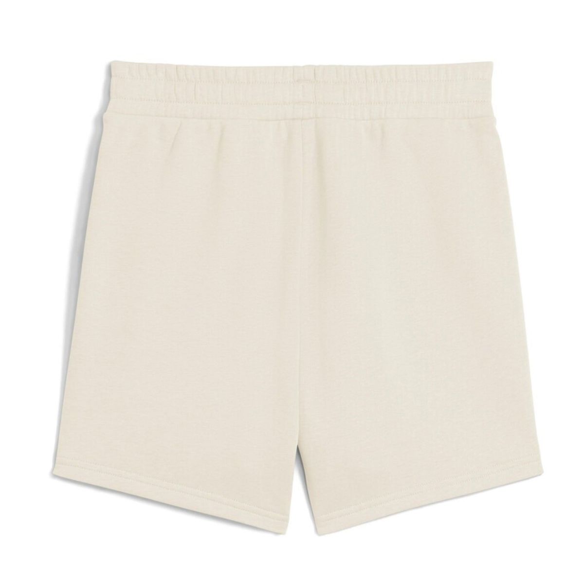 PUMA - Short Deportivo Marca Puma High-Waist Original Blanco Mujer