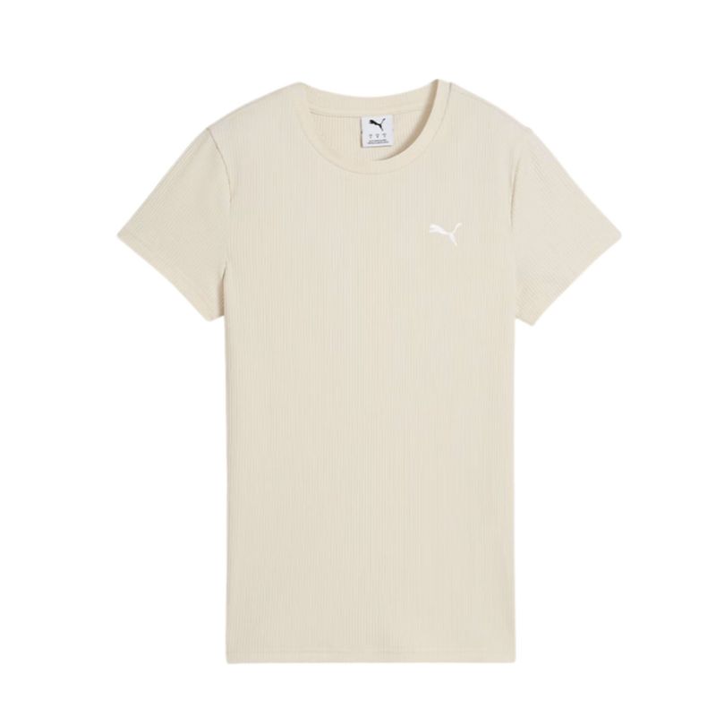 PUMA - Tshirt Camisa Marca Puma Elevated Rib Original Blanco Mujer