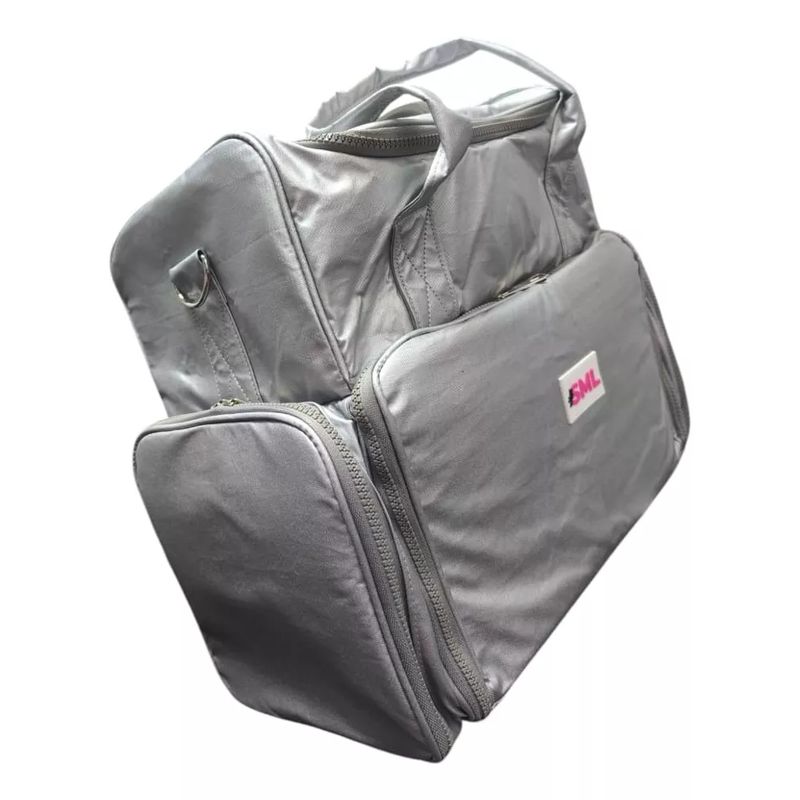GENERICO - Maleta Bolso Organizador Esmaltes Uñas Maquillaje gris