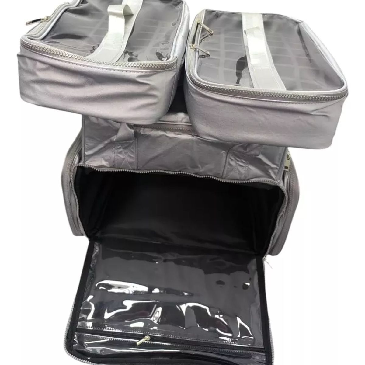 GENERICO - Maleta Bolso Organizador Esmaltes Uñas Maquillaje lila