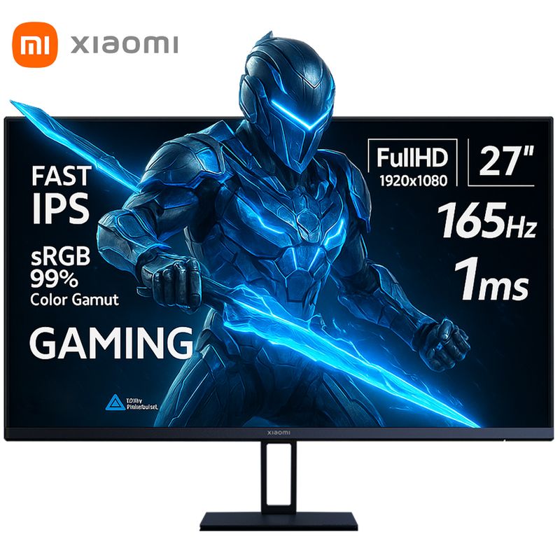 XIAOMI - Monitor Xiaomi G27i 27” FHD 165Hz 1ms HDMIDP FreeSync y Diseño Gamer