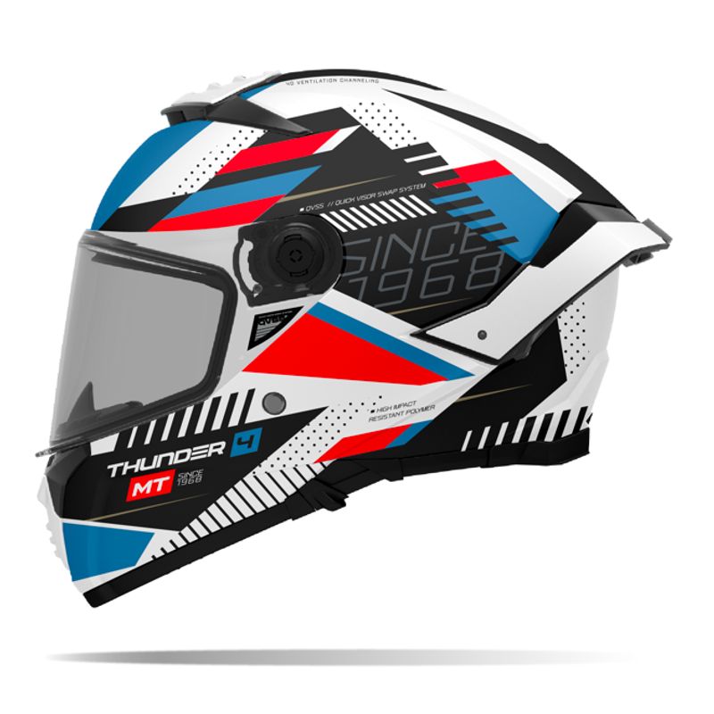 MT HELMETS - CASCO MT THUNDER 4 SV LUMINENCE A7 BRILLO  TALLA XL