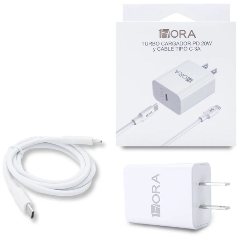 1HORA - Cargador Potencia 1hora Tipo C 3A