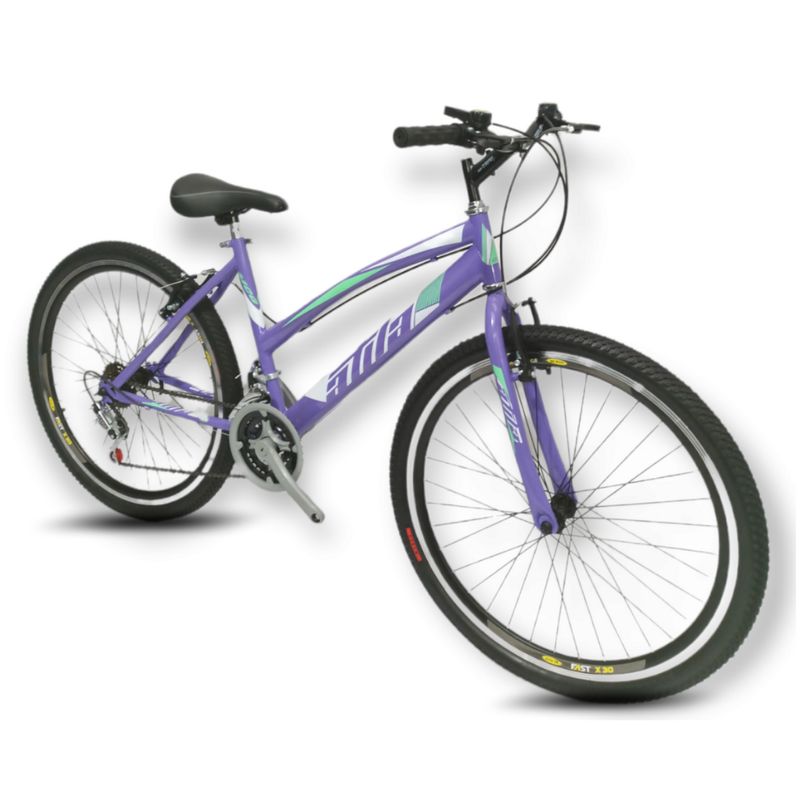 ATILA - Bicicleta Para Mujer 26 Rines en Aluminio 18 Cambios Lila